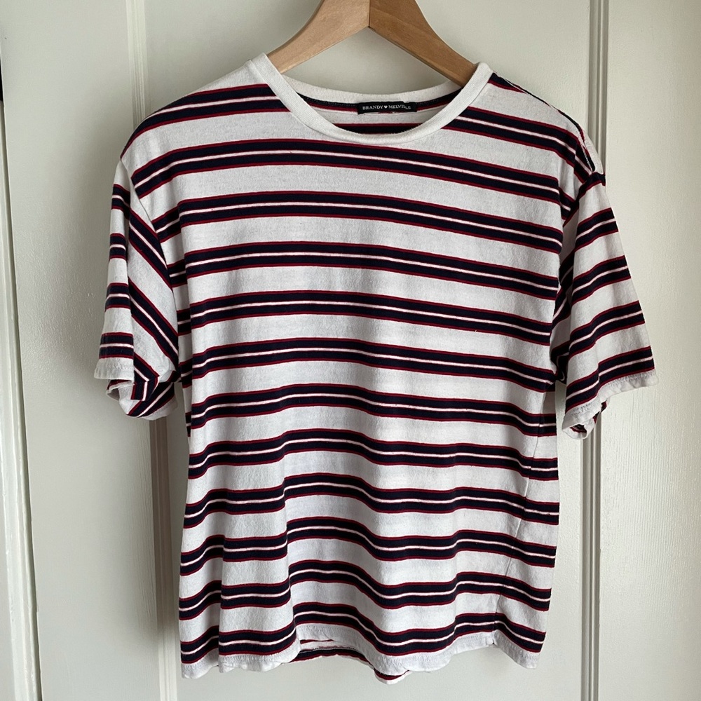 Brandy Melville Striped Oversized Tee